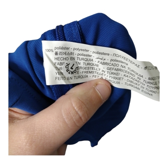 Zara Structured Wrap Drapery Style  Blue Blouse Size Large NWT - Picture 9 of 11